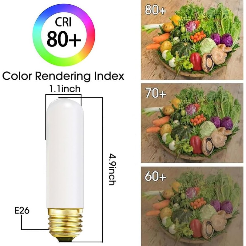 SCOMX 25 Watt T10 Frost Tubular Incandescent Light Bulb, Showcase