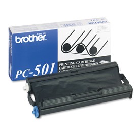 Brother PC501 Thermal Transfer Print Cartridge, Black - in Retail Packaging