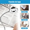 ALIMOTA Lupa con Luz LED 5X, Pinza y Brazo Ajustable