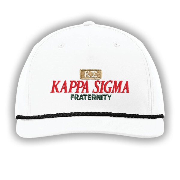 New! Kappa Sig White Richardson Rope Hat