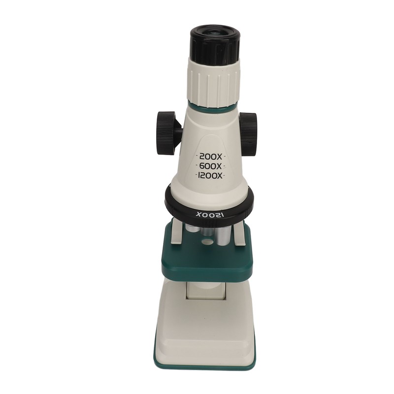 Kids Microscope Science Kit 200 to 1200X Magnification Flexible Angle