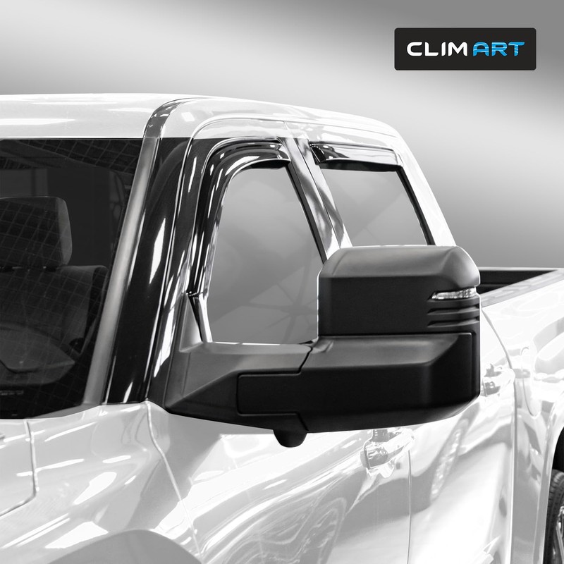 CLIM ART in-Channel Incredibly Durable Rain Guards Compatible with Toyota