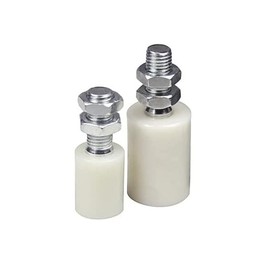 DOJA Industrial Nylon Sliding Door Rollers, 40 mm x 60 mm, 2 Units, Sliding Door Rail, Guide Roller, Nylon Rollers, Sliding Doors Guide Wheel Bearing, Runners Floor Wheel, Floor Guide