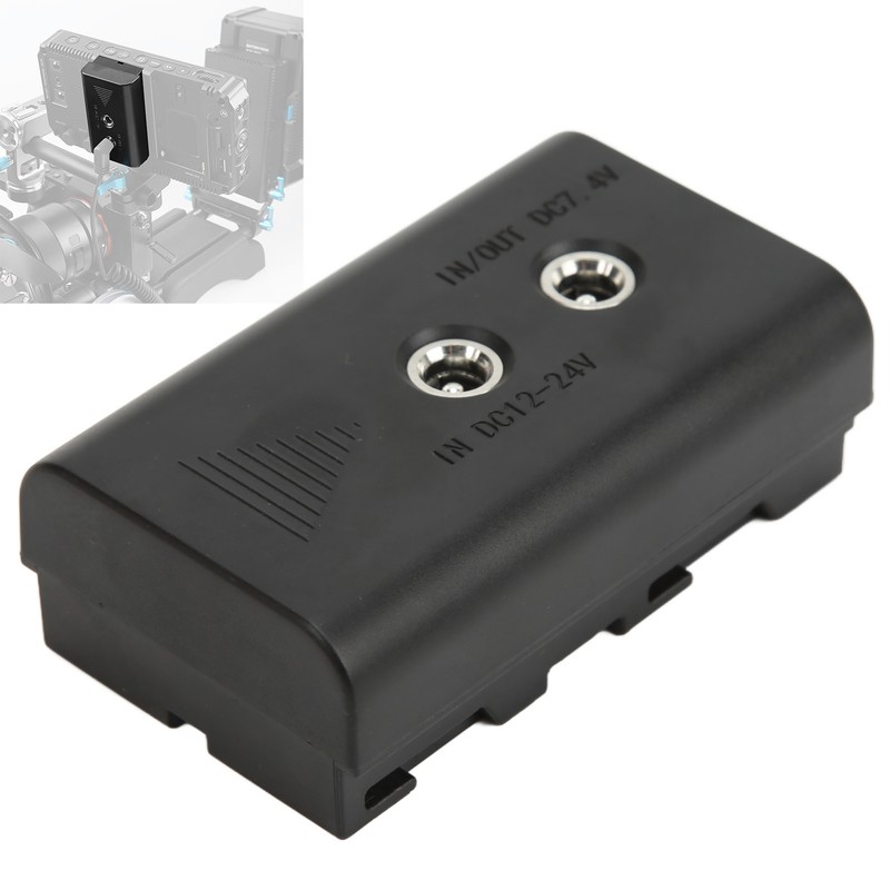 Dummy Battery with DC 7.4V Elbow Power Cable for Sony
