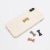 YUYUDEHM 12 Pcs Gold Phone Charm Hook, Bow Tie Cell