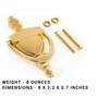 Everbilt 6-5/16 Inches Bright Brass Door Knocker