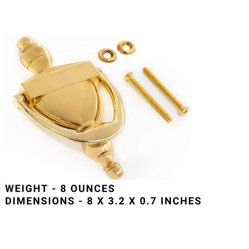 Everbilt 6-5/16 Inches Bright Brass Door Knocker