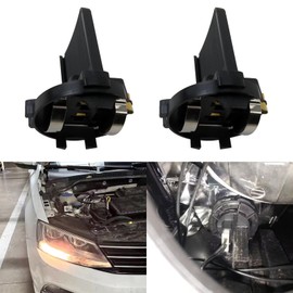 Gxcdizx 2x H7 Headlight Bulb Socket Retainer Holder Adapters 5K0-941-109 for VW Passat 2012-2019
