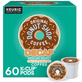 The Original Donut Shop Decaf Keurig Single-Serve K-Cup Pods, Medium Roast Coffee, 60 Count (6 Packs of 10)