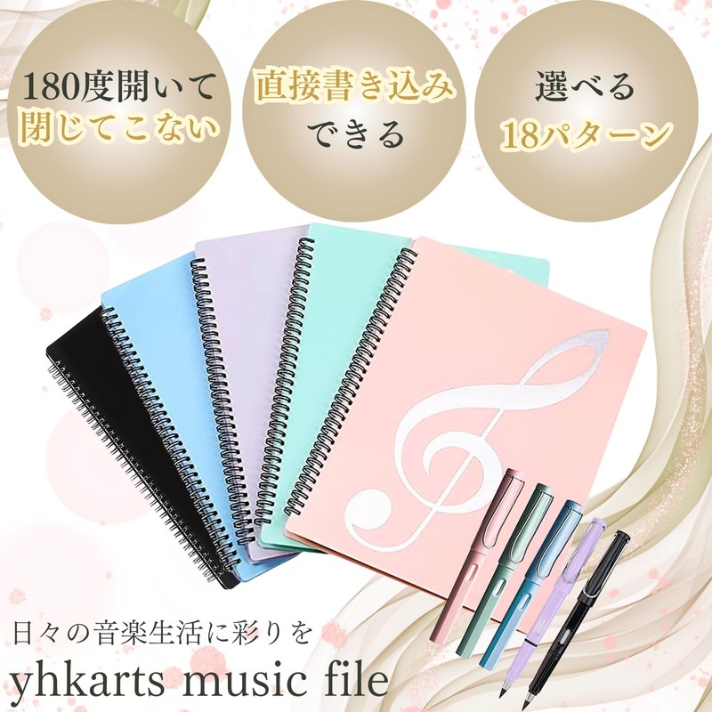YOHAC Sheet Music File, Supervised by a Professional Pianist, Writable,
