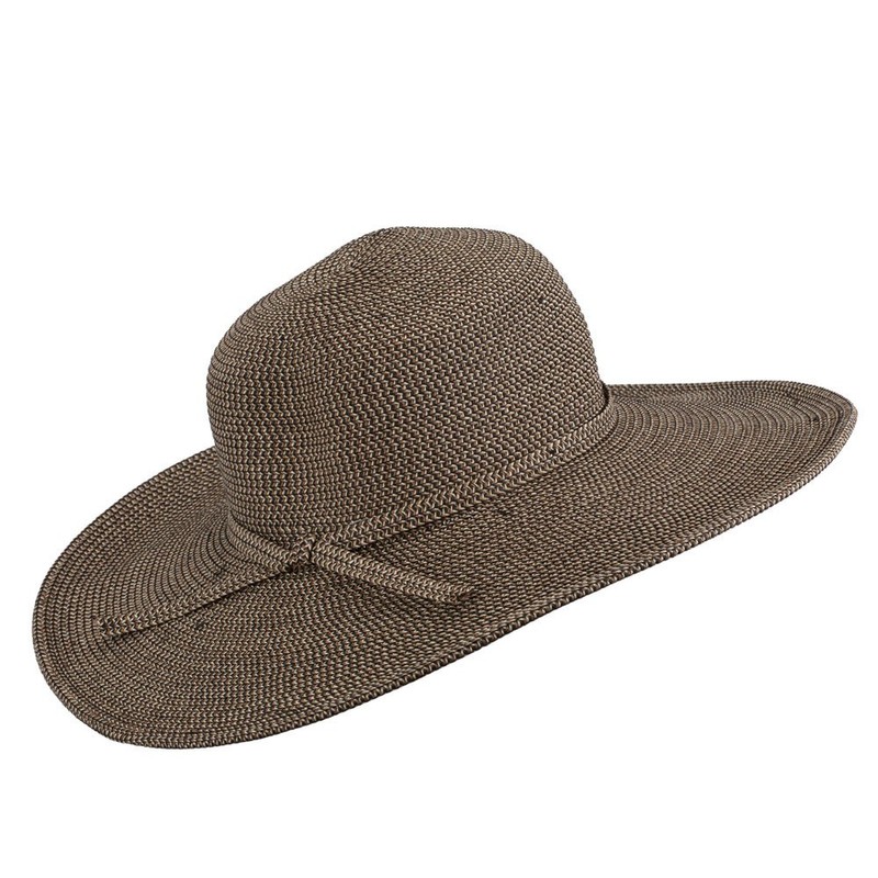 Jeanne Simmons UPF 50+ Self Tie Flat Brim Hat -