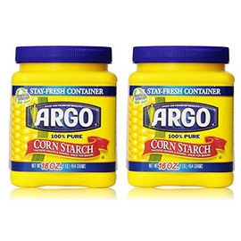 Argo 100% Pure Corn Starch, 16 Oz, Pack of 2