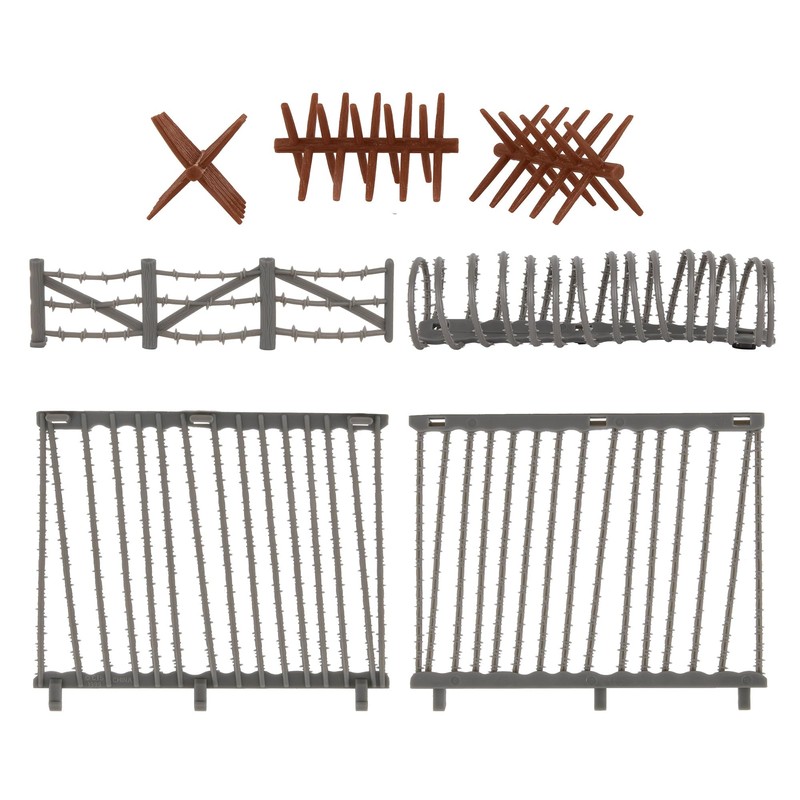 BMC CTS Concertina Barbed Wire Fence Barricade - 18pc Plastic