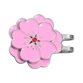 cotocook Magnetic Golf Ball Marker with Hat Clip - Pink Flower Shape Golf Accessories for Women & Men, Magnetic Ball Marker Set for Golf Bag & Cap