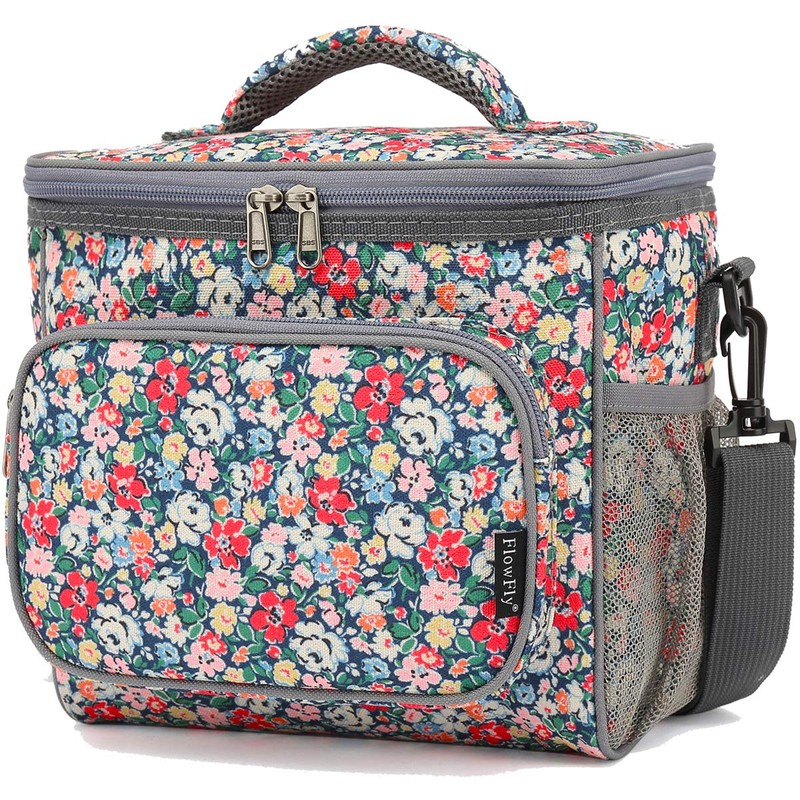 FlowFly Insulated Reusable Lunch Bag Adult Large Lunch Box for