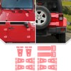JeCar 12PCS Pink Full Set Hinge Cover Trim Kit Fit