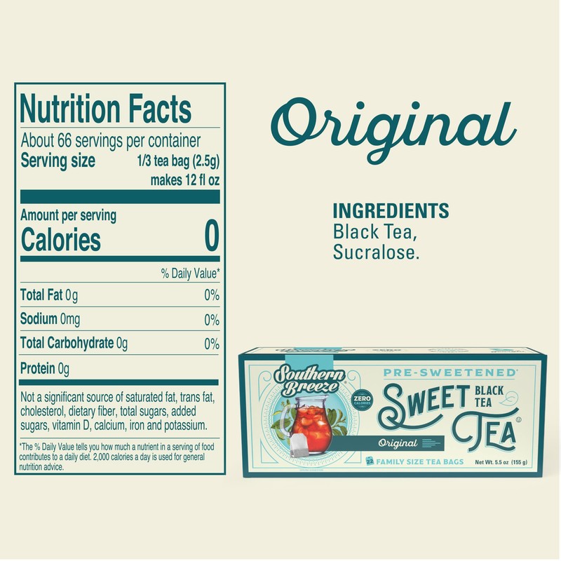 Southern Breeze Hot Brew Sweet Tea Original Iced Tea with