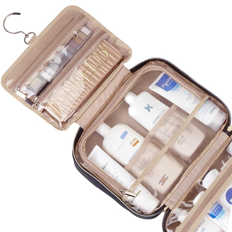 NISHEL Large Hanging Travel Toiletry Bag, Portable Makeup Organizer, Cosmetic