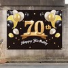 PAKBOOM Happy 70th Birthday Banner Backdrop - 70 Birthday Party