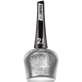 MASGLO GEL EVOLUTION Nail Polish Gel Effect, No UV/Led Lamp Required, Duration up to 12 day, 1 peice color Gel sin necesidad de lampara UV/Led, hasta 12 dias de duracion (GITANA)