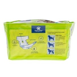 Top Paw Disposable Dog Diapers - 12 Pack (X Large)