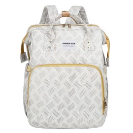 ONOODE 25L Multifunction Diaper Bag Backpack with Portable Changing Station Pad Mommy Diaper Backpack Bags–Large Capacity Featuring Bottle Pocket, Changing Pad, Stroller Clips, Comfortable Straps