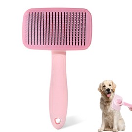 Pet Hair Removal Brush for Homes with Shedding Animals (Pink)
