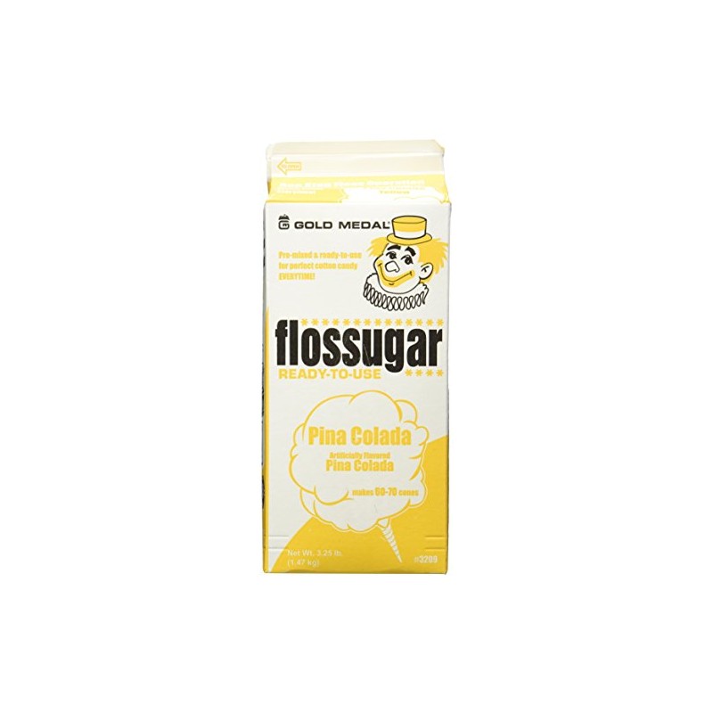 Flossugar Flavor: Pina Colada - Net Wt 3.25 lbs