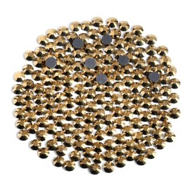 8000PCS Hotfix Rhinestones Bulk, Gold Rhinestones for Crafts Clothes, Hotfix Crystals DIY Decoration, Aurum, SS6, 1.9-2.1mm