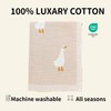 DovFanny Baby Blanket 100% Cotton Knitted Soft Blanket for Newbron