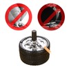 Pressure Ashtray Rotating Windproof Table Ashtray Table Ashtray with Rotating