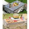 NentMent 10 Pack Disposable Picnic Table Cloth Clear Plastic Film