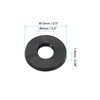 PATIKIL M6 Rubber Flat Washers 40pcs 6mm ID 13mm OD