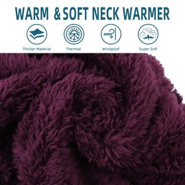 JANGANNSA Fleece Boys Girls Scarf Warm Winter Autumn Kids Collar Scarf Neck Warmer Children Scarf 1-6Y (Purple)