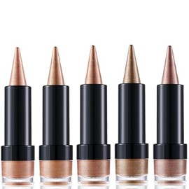 5 Color Shimmer Eyeshadow Pencil Set,Eye Shadow Stick,Shimmer Cream Eyeshadow Pencil Crayon,Create Gli/tter Eye Makeup,Waterproof Long Lasting Eyeshadow Stick Sets,for Daily Makeup & Special Occasions