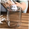 KONTONTY 2 Pcs Whale Design Acrylic Makeup Cotton Storage Box