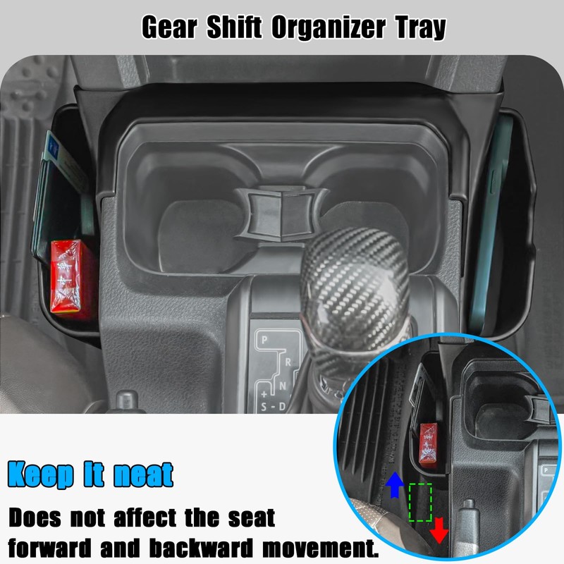 Neepiar 3PCS Center Console Organizer Compatible with Toyota Tacoma 2016-2023