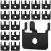 50 PC Prong Metal Pegboard Hooks Black