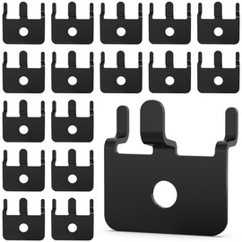 BFPeaky Metal Pegboard Hooks 50 PC- Black Prong Peg Board Hooks for Hanging Jewelry, Pictures & Crafts - Fits 1/4 and 1/8 Peg Board - Pegboard Clips for Workshop, Retail Display & Home Organization