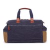 TSD Brand Stone Creek Waxed Canvas Duffel Bag (Navy)