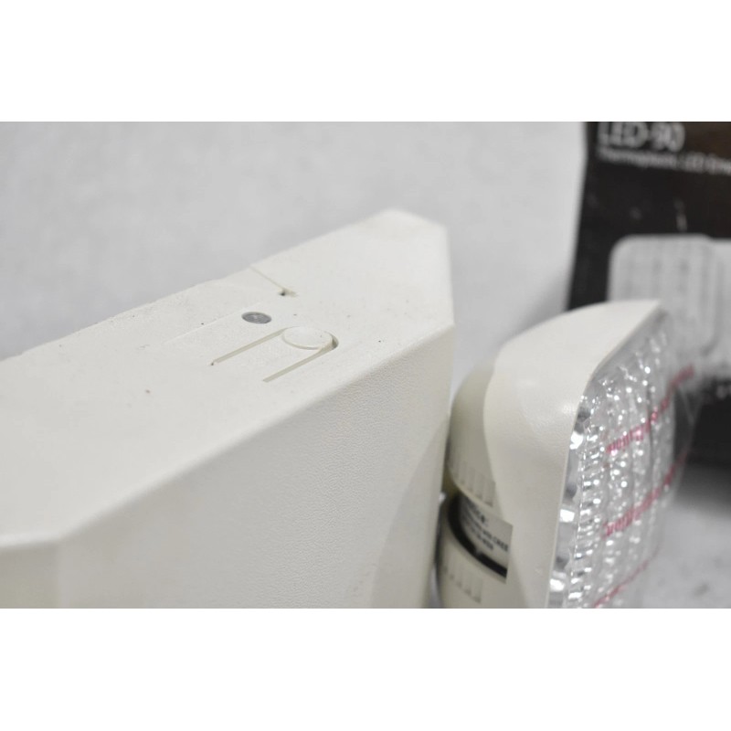 EXITRONIX LED-90 LED EMERGENCY LIGHT, WHITE THERMOPLASTIC, 120/277V, 60HZ