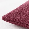 Mixhug Decorative Boucle Throw Pillow Covers, Burgundy Red, 18 x