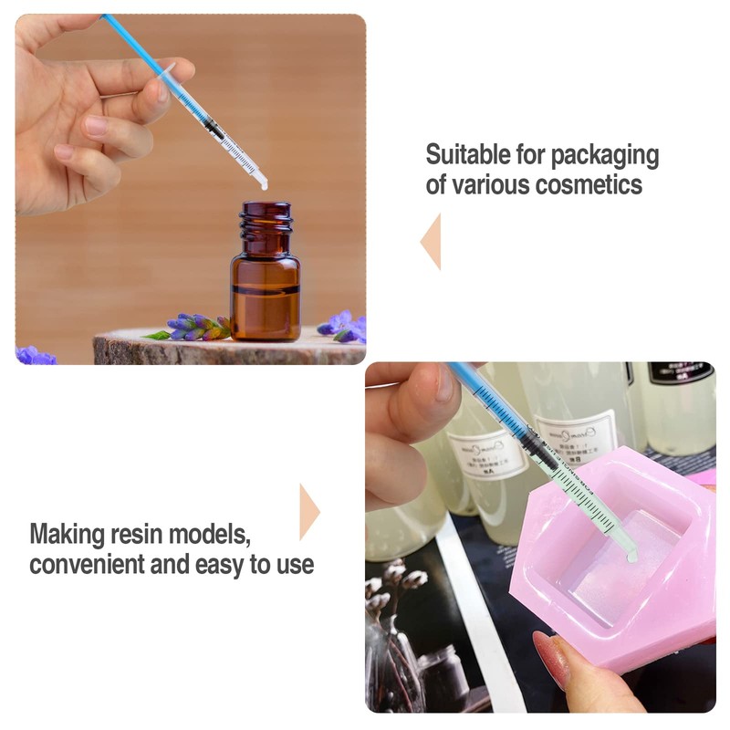 1 ml Small Syringe Sterile, Pack of 40 Plastic Syringes