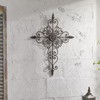 Retrome 27" H Metal Cross Wall Decor, Arrow Accents, Bronze………