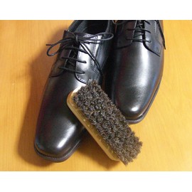 [アイ・フィット] 《ブラッシングで美しく》靴磨き 馬毛１００％ブラシ