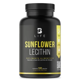 Lecitina de Girasol 180 Cápsulas Blandas 1200 mg. Ingredientes naturales. Sunflower Lecithin B Life.
