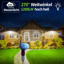 INTELAMP Solar Lights for Outdoor Use with Motion Sensor LED Solar Spotlight