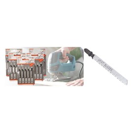 Jigsaw Blades T101BR For Down Cutting Laminates and Veneers High Carbon Steel HCS 25 Pack Fits AEG, Black & Decker, Bosch, Dewalt, Elu, Festool, Hitachi, Makita, Metabo and Skil By Yourspares