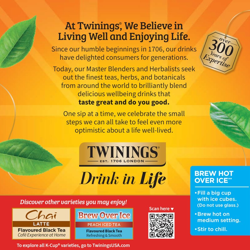 Twinings K-Cup Pods Variety Pack, Includes English Breakfast, Earl Grey,