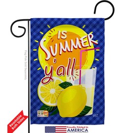 Is Summer Yall Garden Flag Set Wall Hanger Country Living The South Welcome Bless Home Particular Area Small Decorative Gift Yard House Banner Double-Sided Made In USA 13 X 18.5